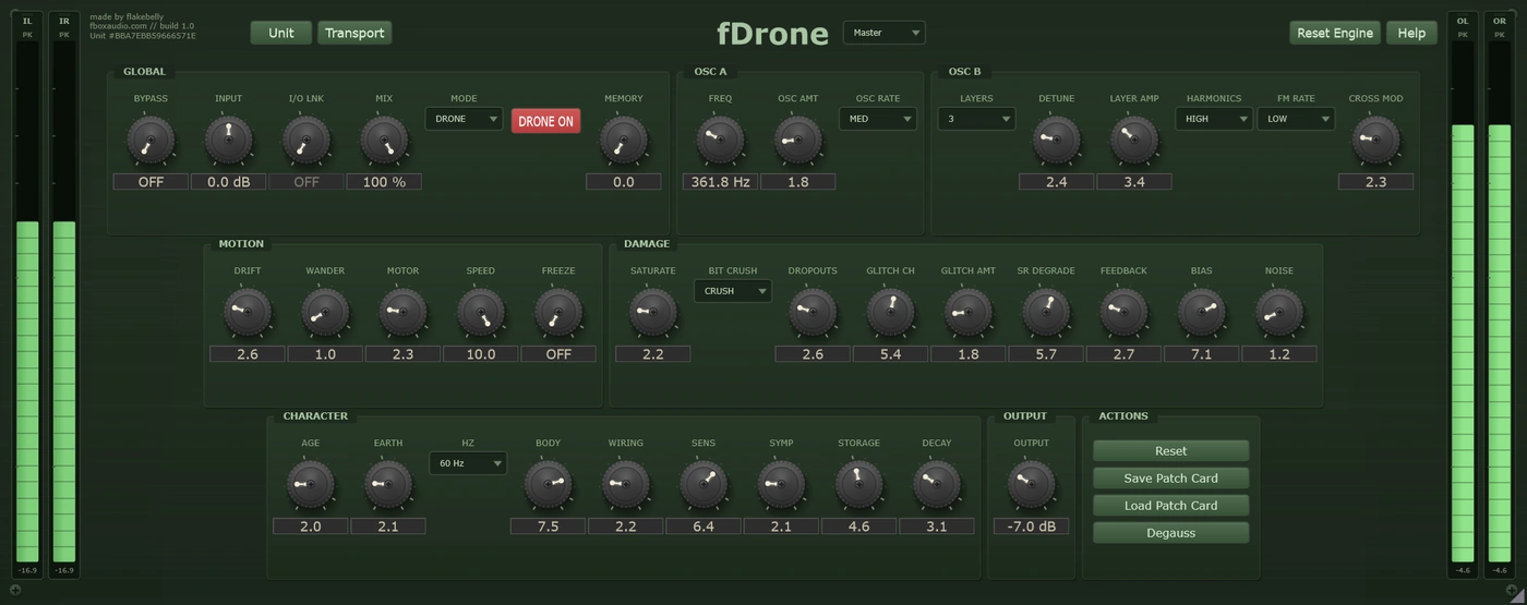 fDrone - full interface