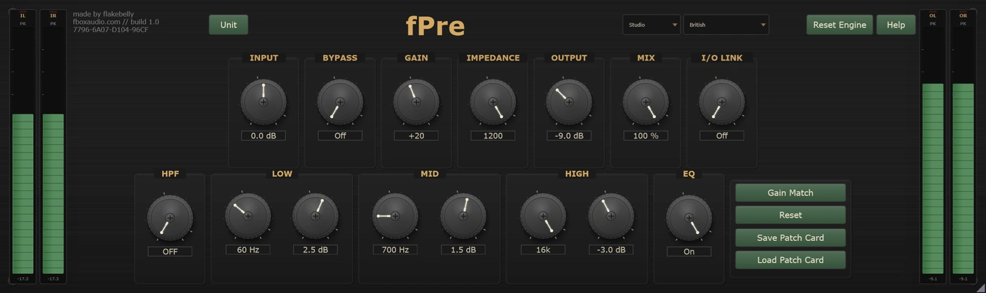 fPre - British mode