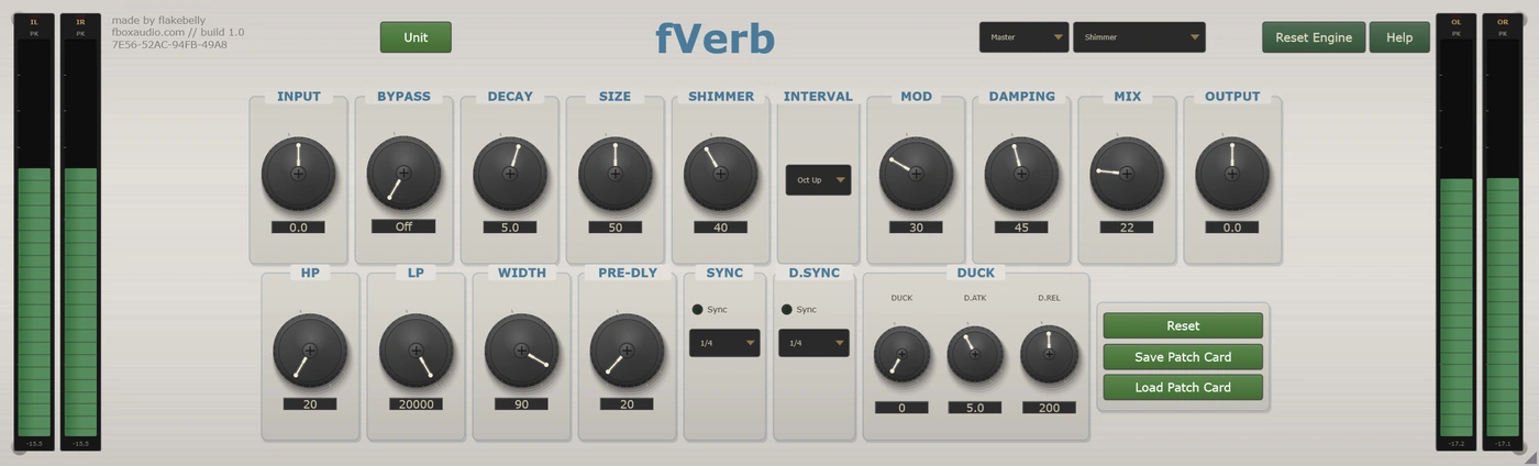 fVerb - Shimmer mode
